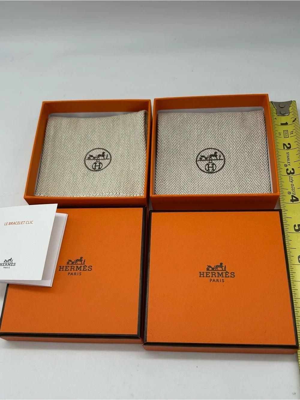 Hermes Lot 1 Bag 3 Boxes Ring Bracelet